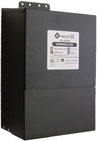 EM600S24DC 600W Dimmable Outdoor Magnetic 24VDC Transformer