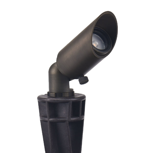 LT2104 Solid Brass Low Voltage Landscape Spotlight