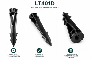 LT401D 8.4" Plastic Hammer Stake | Landscape Lighting Ground Stake